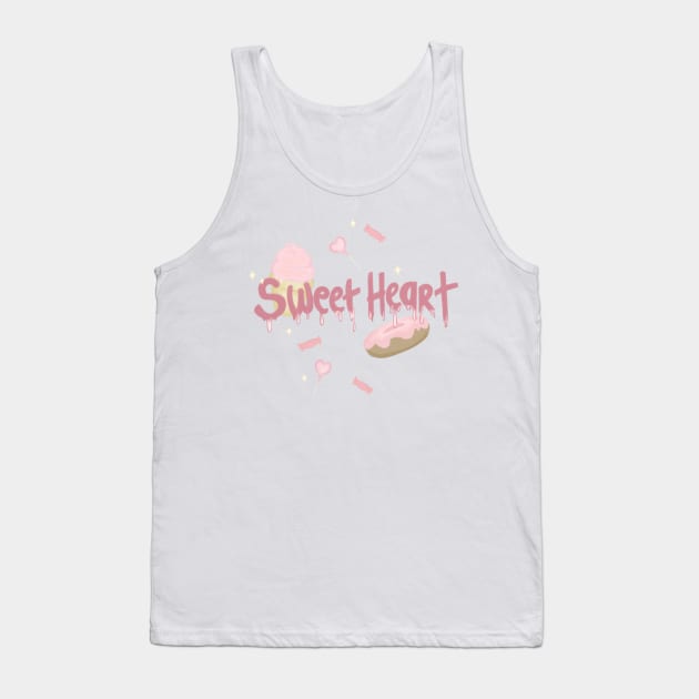 Sweet Heart Tank Top by puppyaesthetic